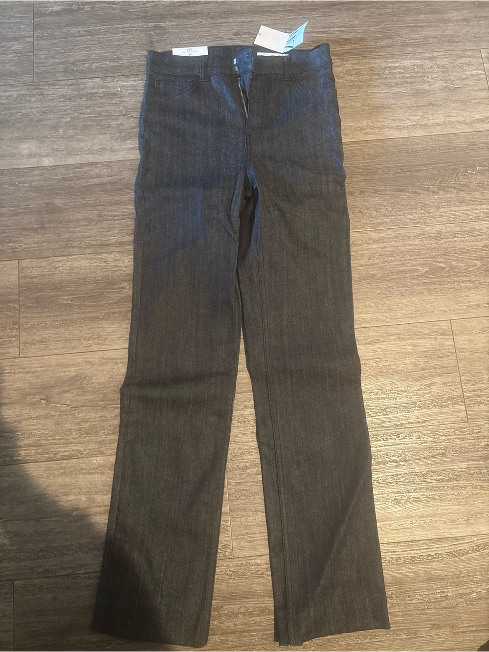 Zara blue denim Straight-Leg Women's Jeans